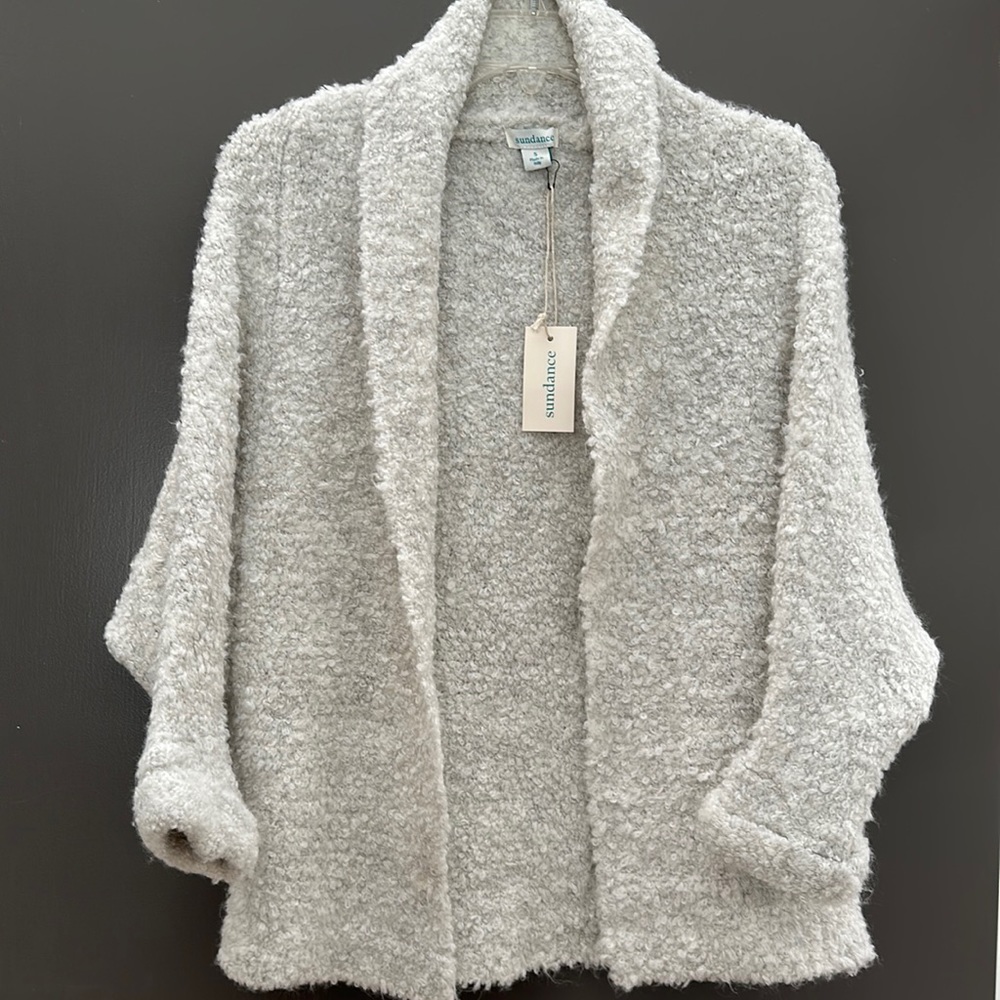 Laurel Breeze wool blend cardigan. Fuzzy warm! New with tags from Sundance